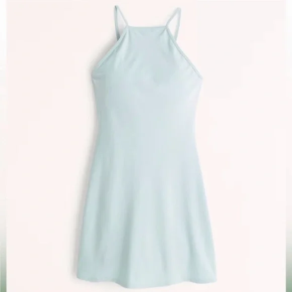 Abercrombie & Fitch A&F Traveler Built In Shorts Sleeveless Blue Dress SP Comfy - Picture 1 of 9